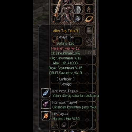 +9 ELİT ALTINTAŞ ZIRH